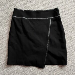 White House Black Market Asymmetrical Black Skirt
